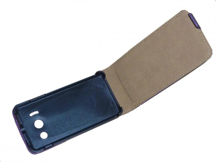 König Design Handyhülle Tasche (Flip) für Huawei Ascend Y300 lila (Huawei Ascend Y300)