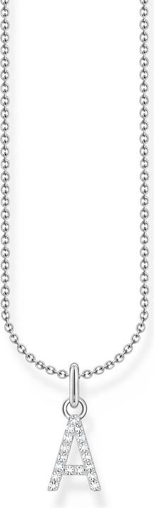 Thomas Sabo Kette mit Buchstaben-Anhänger A Silber (925er Silber, 38 - 45 cm)