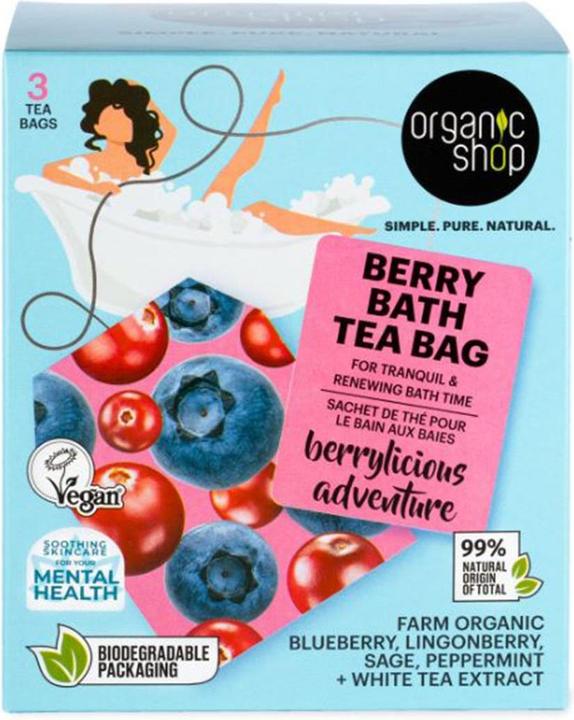 Organic Shop Berry Bath Tea Bags Pack 280 Units (Körperlotion)