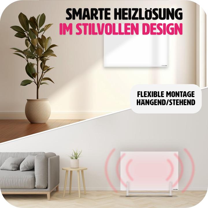 Produktbild tectake Hybrid Infrarotheizung mit Thermostat und Überhitzungsschutz (300 W)