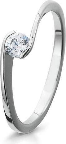 Breuning RING - BRILL. 0,20 Ct. H/si (48, 750/18 K Gold)