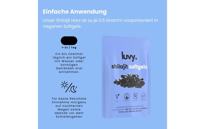 Image du produit Luvy Shilajit (100 pièce(s), Capsules, 50 g)