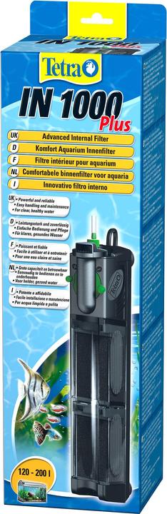 Image du produit Tetra Filtre intérieur Tec IN 1000 Plus (200 l, Filtres internes, Eau douce, Eau salée)