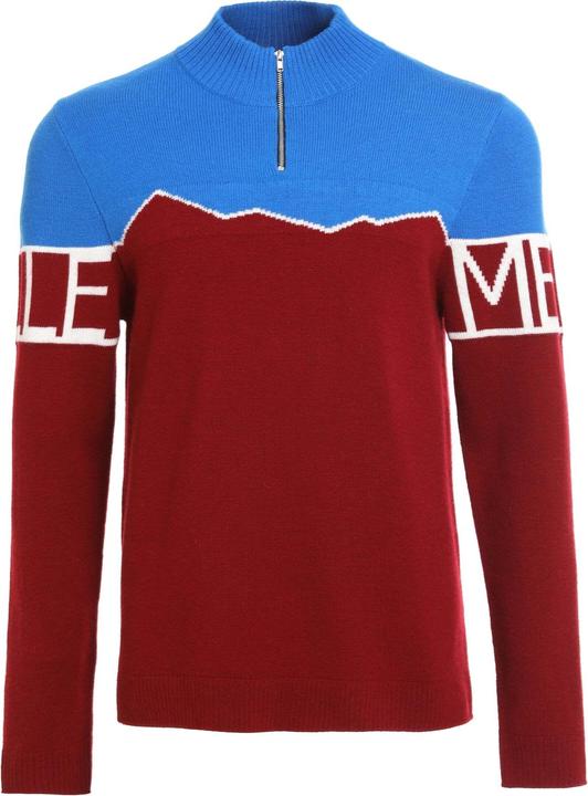 Actual product image Bellemere Pullover Merino Super Fine Mountain Print Sweater (L)