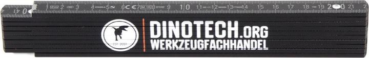 Produktbild Dinotech Gliedermassstab Zollstock Meterstab schwarz 2m Genauigkeitsklasse III