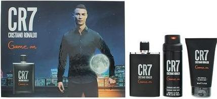 CR7 Cristiano Ronaldo Game On 3 Piece Gift Set: Eau De Toilette 100ml, Shower Gel 150ml, Body Spray
