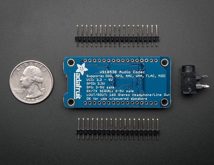 Actual product image Adafruit VS1053 Codec MicroSD Breakout (MP3/WAV/MIDI/OGG) (Various)
