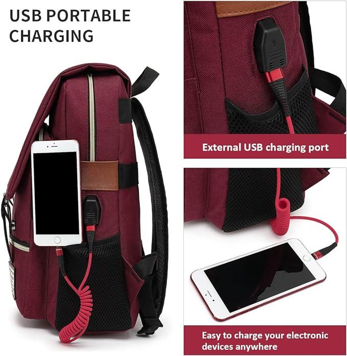 Image du produit Only-Bags.Store Sac à dos d'étudiant, sac à dos de voyage, sac d'extérieur décontracté pour hommes et femmes, sac