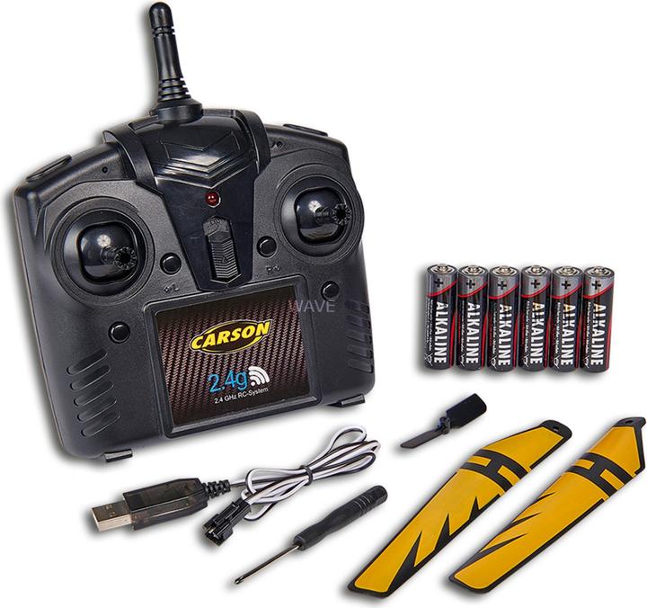 Actual product image Carson Electric helicopter Easy Tyrann Hornet 350 RtF