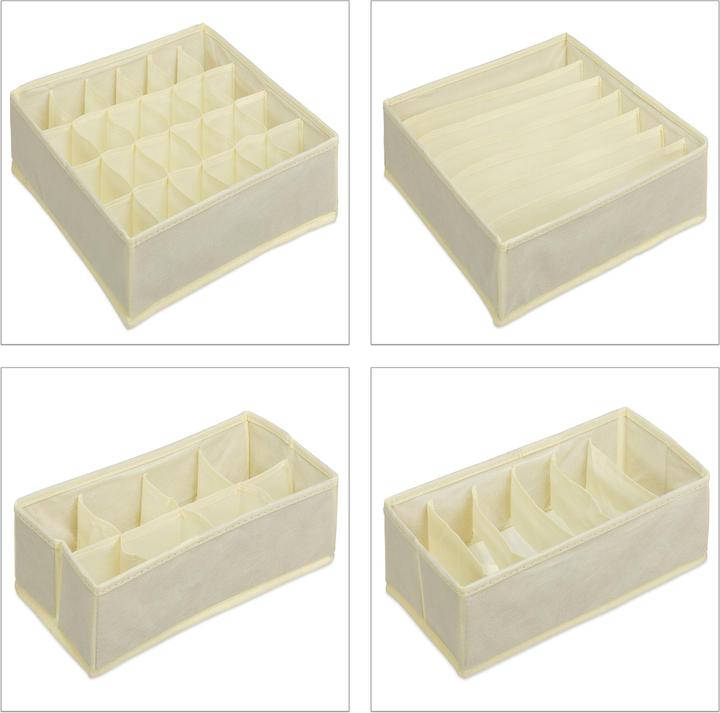 Immagine prodotto Relaxdays Organizzatore di biancheria intima (32 x 32 x 9 cm, 9.20 l)