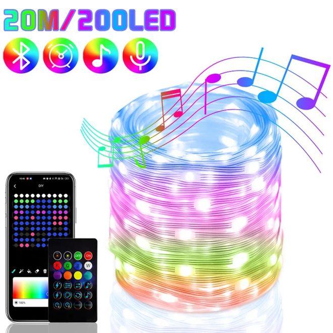Produktbild MU Classic Holly Series Smart Bluetooth Lichterkette (20 m)