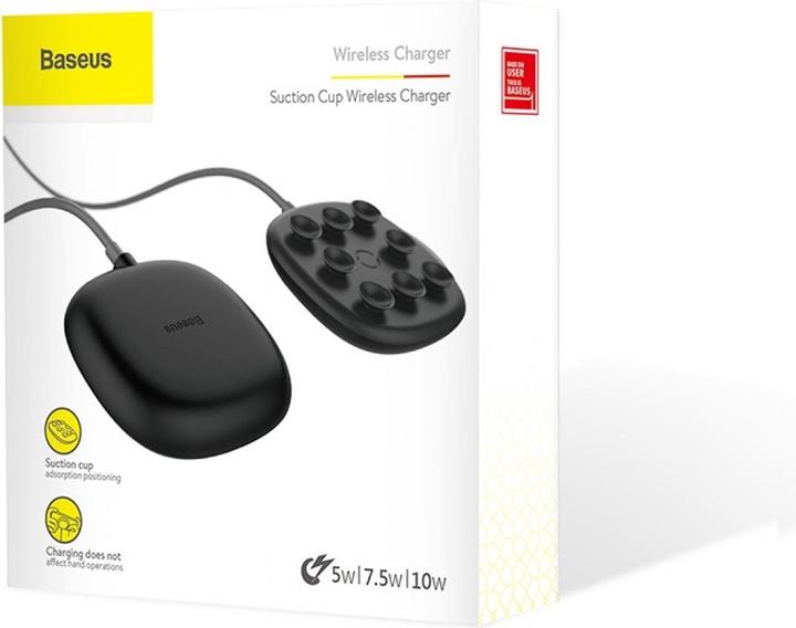 Produktbild Baseus Wireless Charger Suction Cup Saugnapf Ladegerät (10 W)