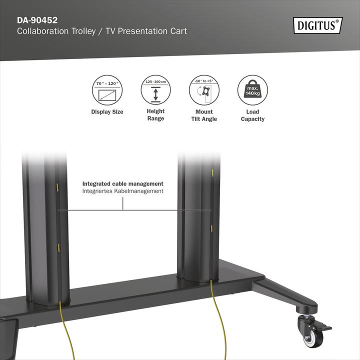 Image du produit Digitus DA-90452 (Universel, 120", 140 kg)