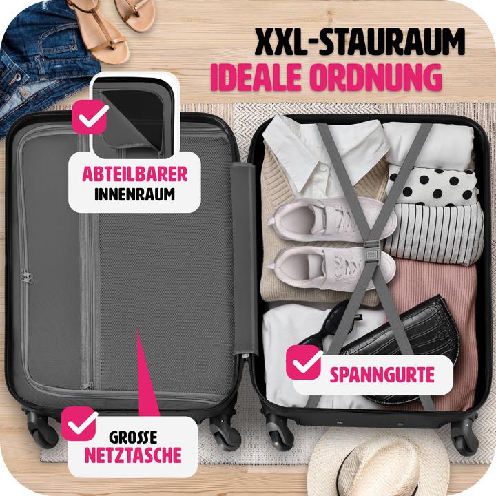Image du produit tectake Set de 4 Valises (106 l, Bagage à main (jusqu'à 50l), M (50 - 90l), L (90 - 115l), XL (à partir de 115l))