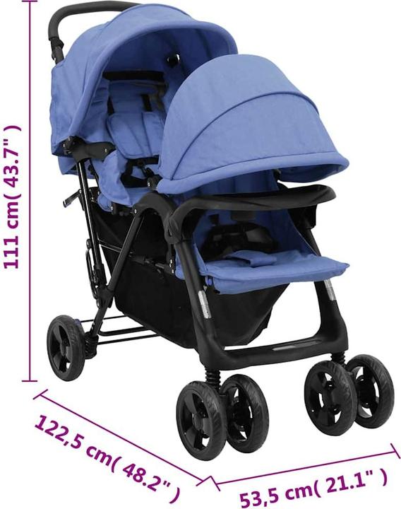 Produktbild VidaXL Geschwisterwagen