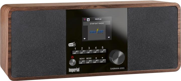 Produktbild Imperial Internet Radio Dabman i220 Dunkelbraun (DAB+, Internetradio, DAB, UKW, Bluetooth, WLAN)
