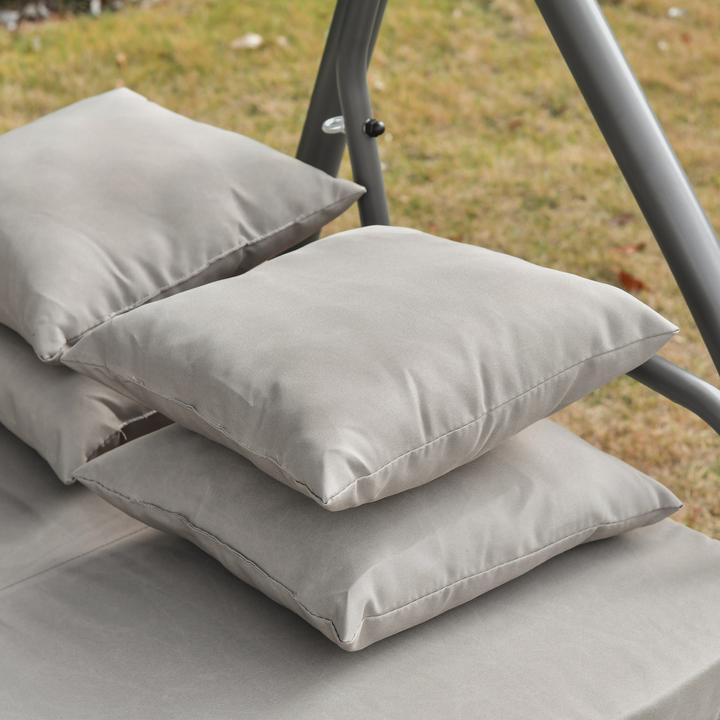 Image du produit Outsunny Balancelle hollywoodienne réglable en couchette