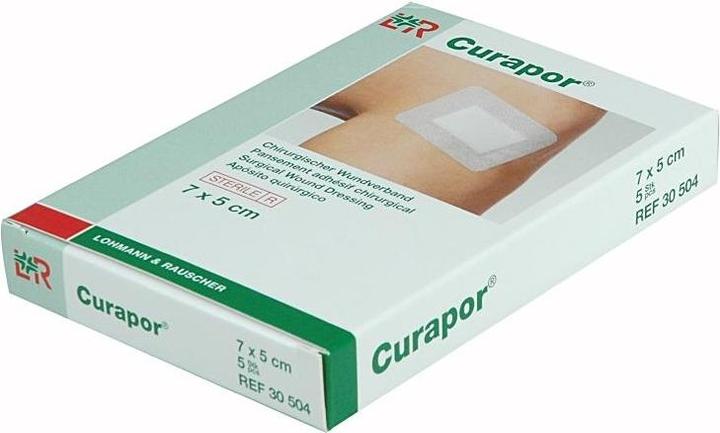 Actual product image Curapor Surgical wound dressing 7x5cm sterile