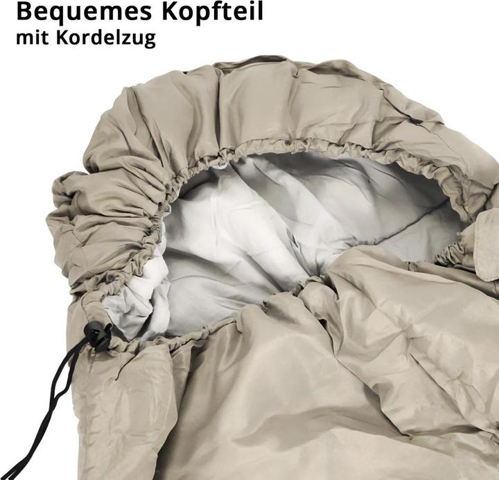 Produktbild Stahlwerk Schlafsack SB-600 ST - Outdoorschlafsack bis 5°C, Füllung 330g/m2 (220 cm)
