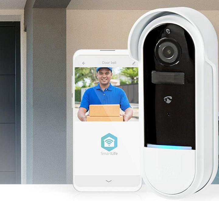 Produktbild Nedis SmartLife Video-Türsprechanlage | Wi-Fi | Batteriebetrieben / Trafo | Android™ / IOS | Full H (Kabellos)