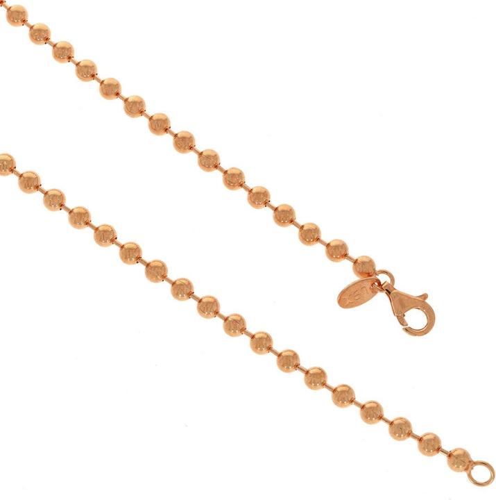 Immagine prodotto Xen Catena a sfera lunga 42 cm in argento 925 placcato oro rosa (Argento 925, 42 cm)