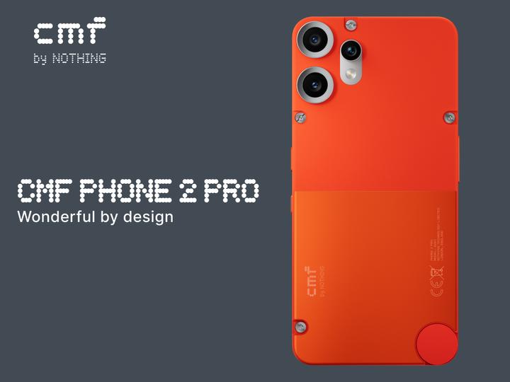 Actual product image CMF Phone 2 Pro (128 GB, Orange, 6.77", Dual SIM, 50 Mpx, 5G)