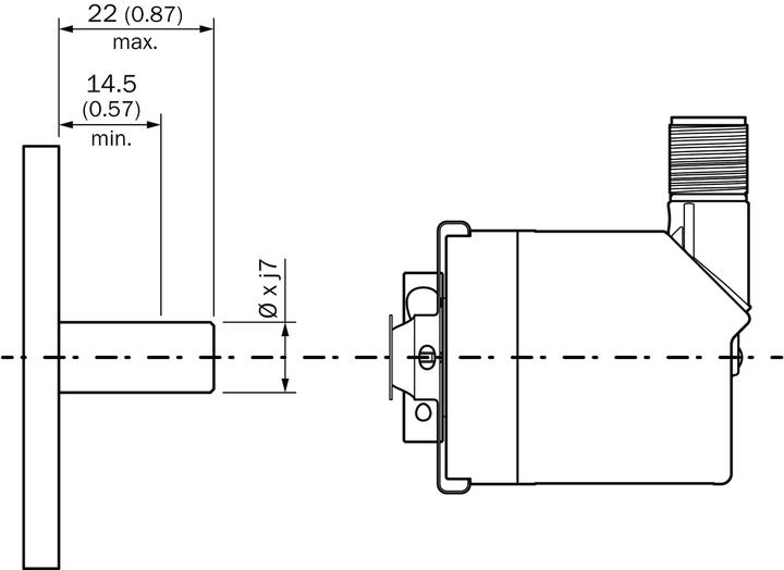 Image du produit Sick Absolute Encoder, 1... 4096 ppr, IO-Link Signal, Blind Hollow Type, 10mm Shaft