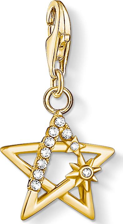 Thomas Sabo Charm Club Stern Gold (925er Silber, 750 Gelbgold Vergoldung)