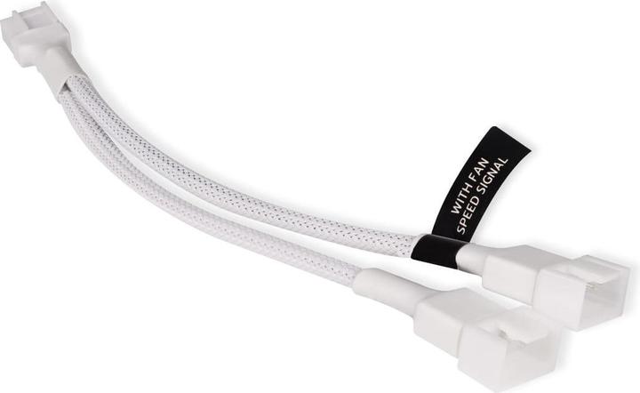 Produktbild Alphacool LK Y-Splitter 4-Pin auf 2x 4-Pin PWM 15cm wei??