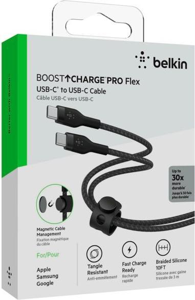 Image du produit Belkin USB C — USB C (3 m, USB 2.0, 60 W)