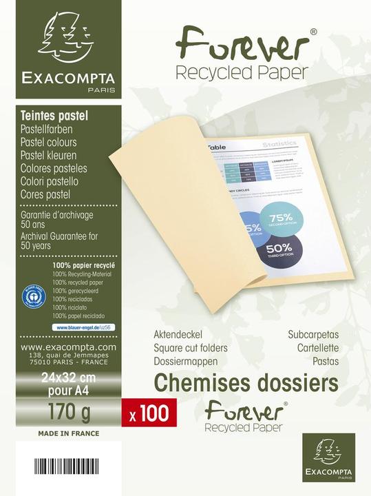 Produktbild Exacompta Sammelmappen - Aktendeckel (A4, 100 x)