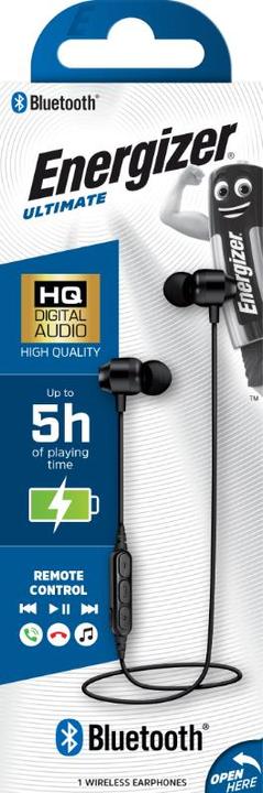 Image du produit Energizer Écouteurs Bluetooth - CIBT20, noir (5 h, Sans fil)