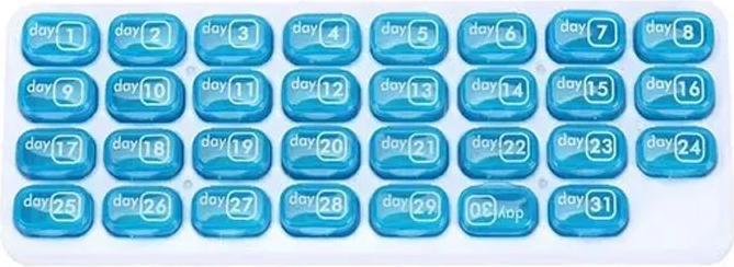 Actual product image Cbx Tablet Box Month - 31 Days Blue