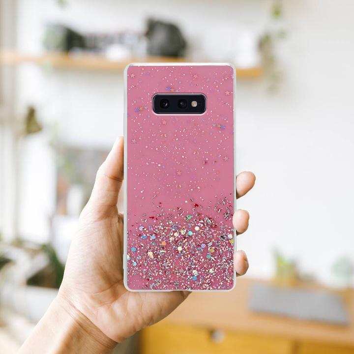 Image du produit Cadorabo Couverture TPU paillettes scintillantes (Samsung Galaxy S10e)