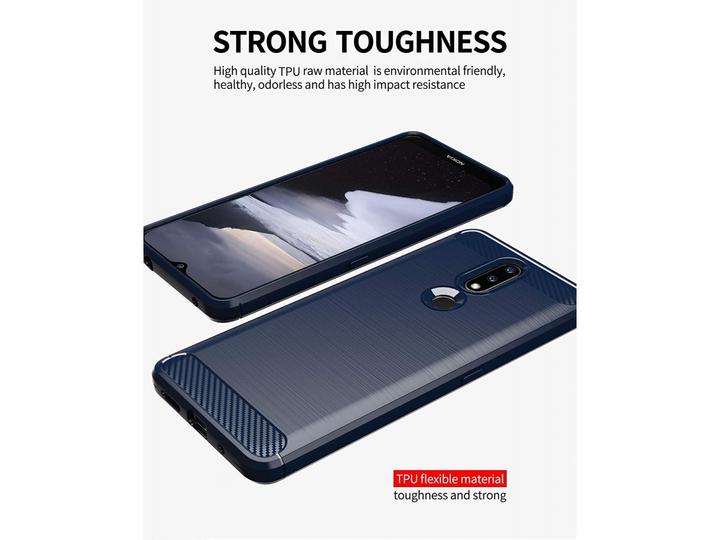 Produktbild Screenguard Nokia 2.4 Hülle Carbon Brushed Soft TPU (Nokia 2.4)