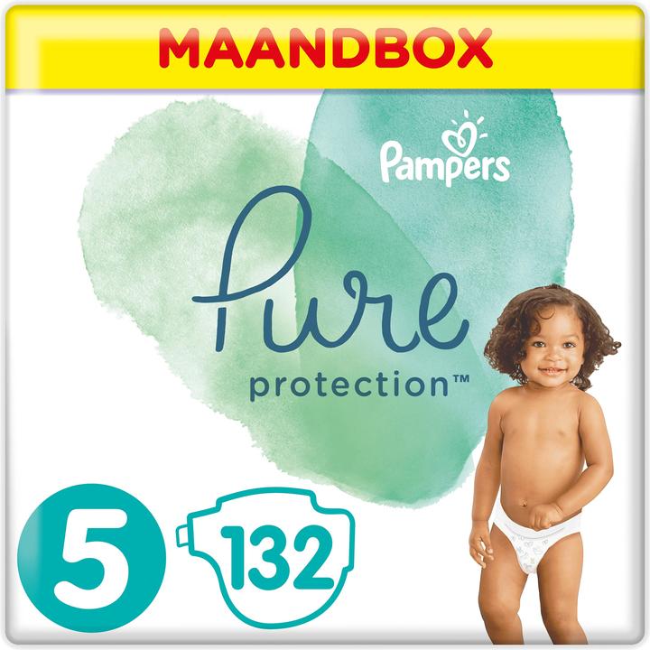 Pampers Pure Protection (Gr. 5, Monatsbox, 132 Stück)