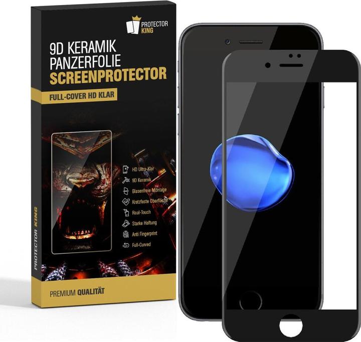 Produktbild Protectorking 3x Ceramic-Glass Full Cover HD Klar (3 Stück, Apple iPhone 7 Plus)