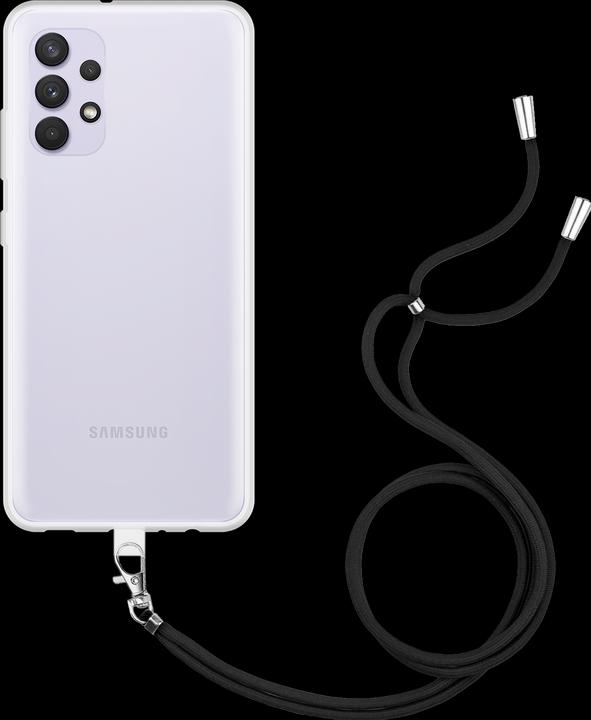 Produktbild Cazy Handykette Hülle Kompatibel mit Samsung Galaxy A32 4G - Silikon Handyhülle mit Band Necklace Hülle -