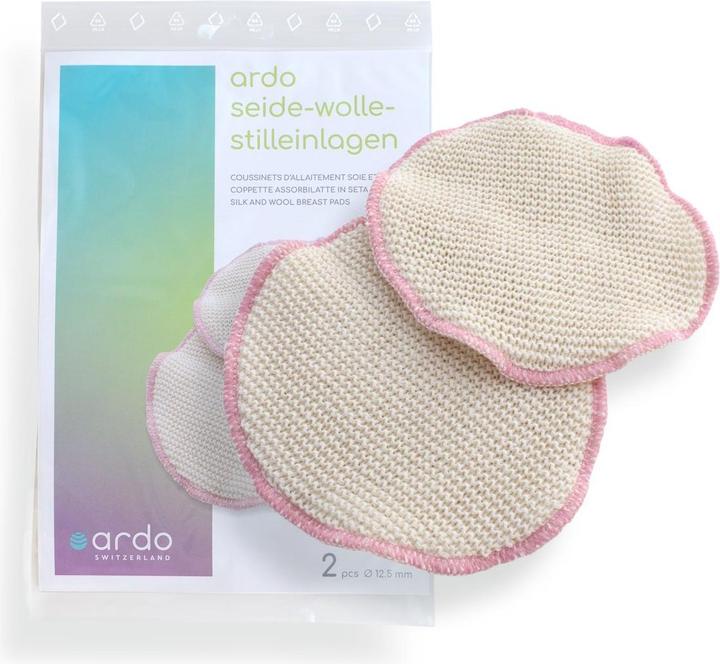 Ardo Coussinets d'allaitement en soie/laine, 2 pcs. (2 x)