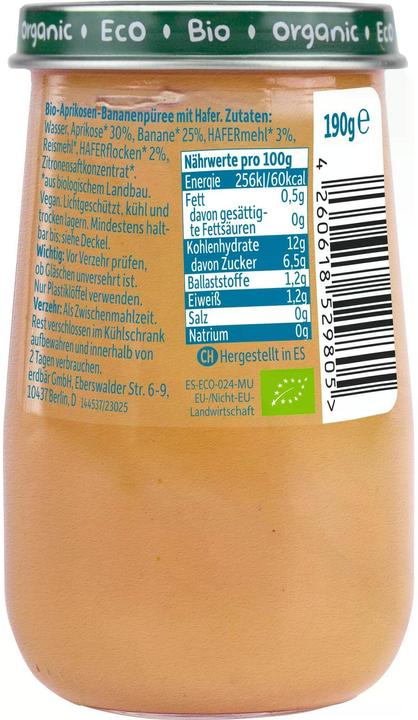 Produktbild Freche Freunde Früchte Aprikose, Banane & Hafer 190 g (323 g)