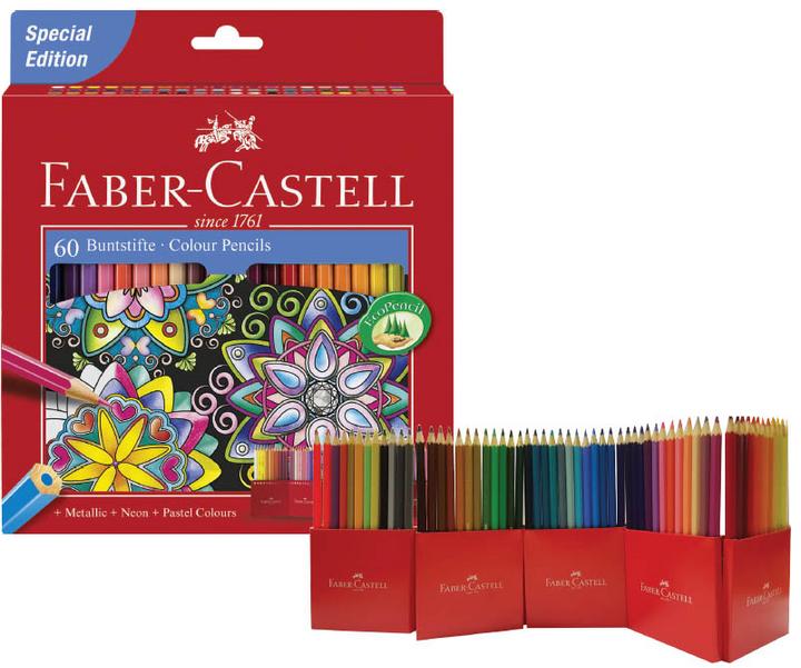 Image du produit Faber-Castell Crayons de couleur (Multicolore, 60 x)
