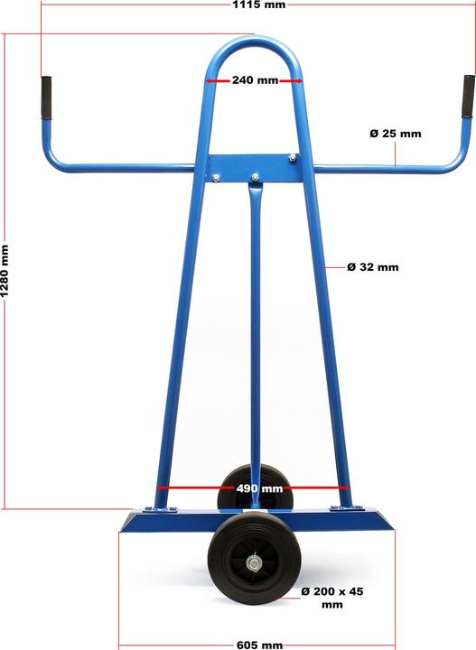 Produktbild Wiltec Plattenkarren (340 kg)