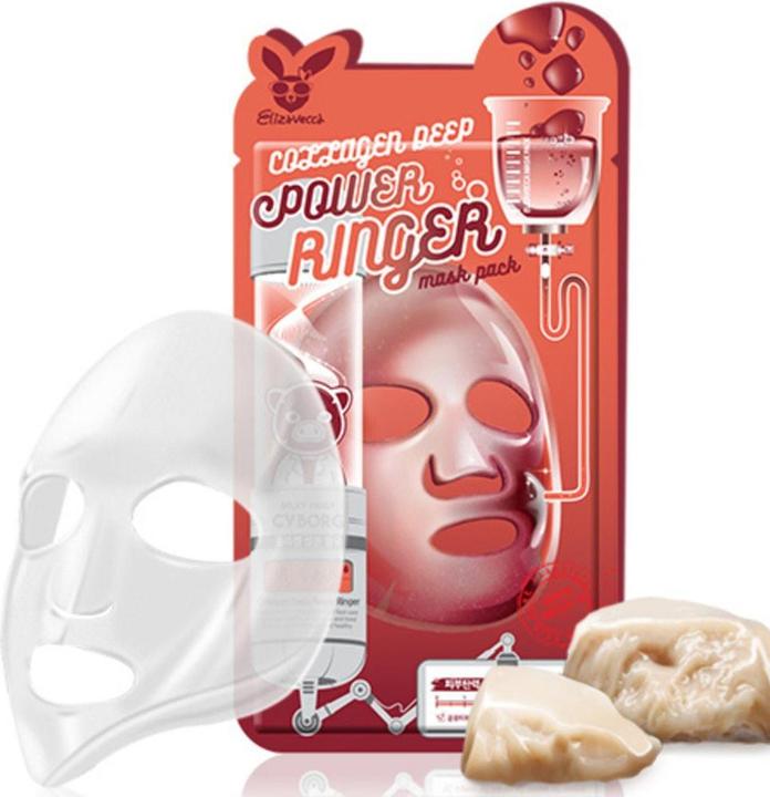 Actual product image Elizavecca Collagen Deep Power Ringer Mask Pack