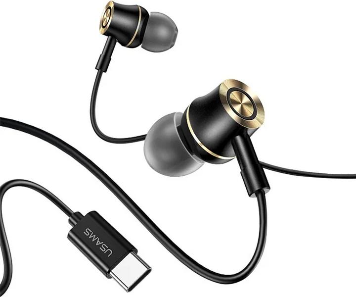 Produktbild Usams Słuchawki stereo EP-43 metal USB-C czarny/black HSEP4301 (ANC, Kabelgebunden)