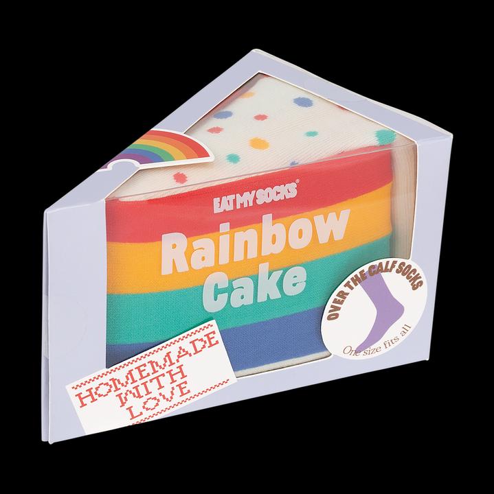 Actual product image Eat My Socks Socks, Rainbow Cake (One size)