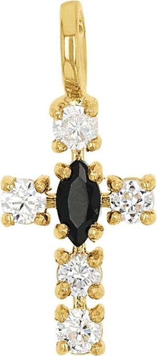 Image du produit Amor Pendentif pour femme, or 375, zirconium synth. | croix (Or 375, 9 ct)