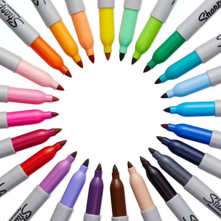 Immagine prodotto Sharpie Marcatore a punta di proiettile fine nella scatola (Rosa, 12 x)