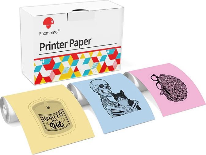 Phomemo 53 mm Stickerpapier für T02 & Q02 & M02 (3 Rollen/Box)