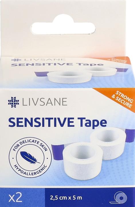Actual product image Livsane Sensitive fixation plaster 2.5cmx5m (1 x)