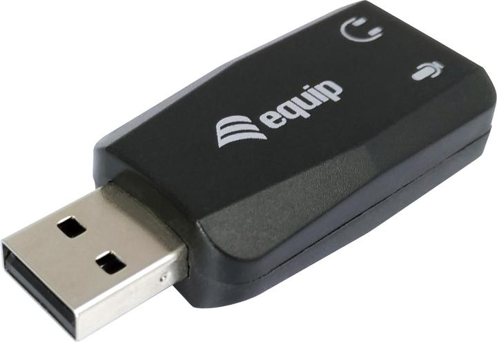 Actual product image equip USB sound adapter as additional sound card for headsets (USB)